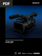 Sony HVR-Z5P Brochure