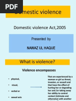 Domestic Violence Act, 2005