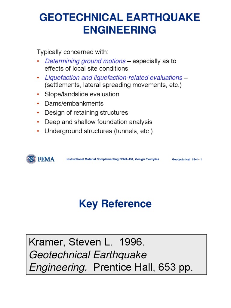 Geotechnical Earthquake Engineering Insights | PDF | Geotechnical ...
