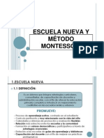 ESCUELA NUEVA Y MÉTODO MONTESSORI [Sólo lectura]