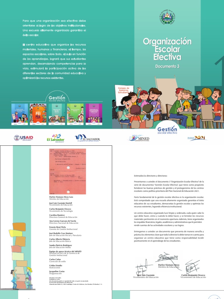 Organización Escolar Efectiva | PDF | Salón de clases | Maestros
