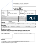 Employees State Insurance Corporation Temporary Identity Certificate