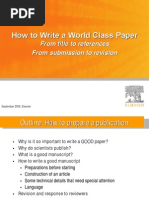 How To Write A World Class Paper