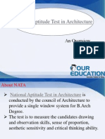 National Aptitude Test in Architecture, NATA