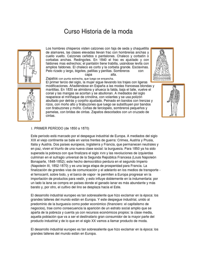 Historia Moda | PDF