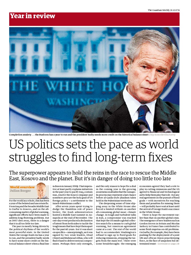 US Politics and Global Crisis Responses | PDF