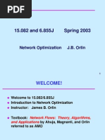 15.082 and 6.855J Spring 2003: Network Optimization J.B. Orlin