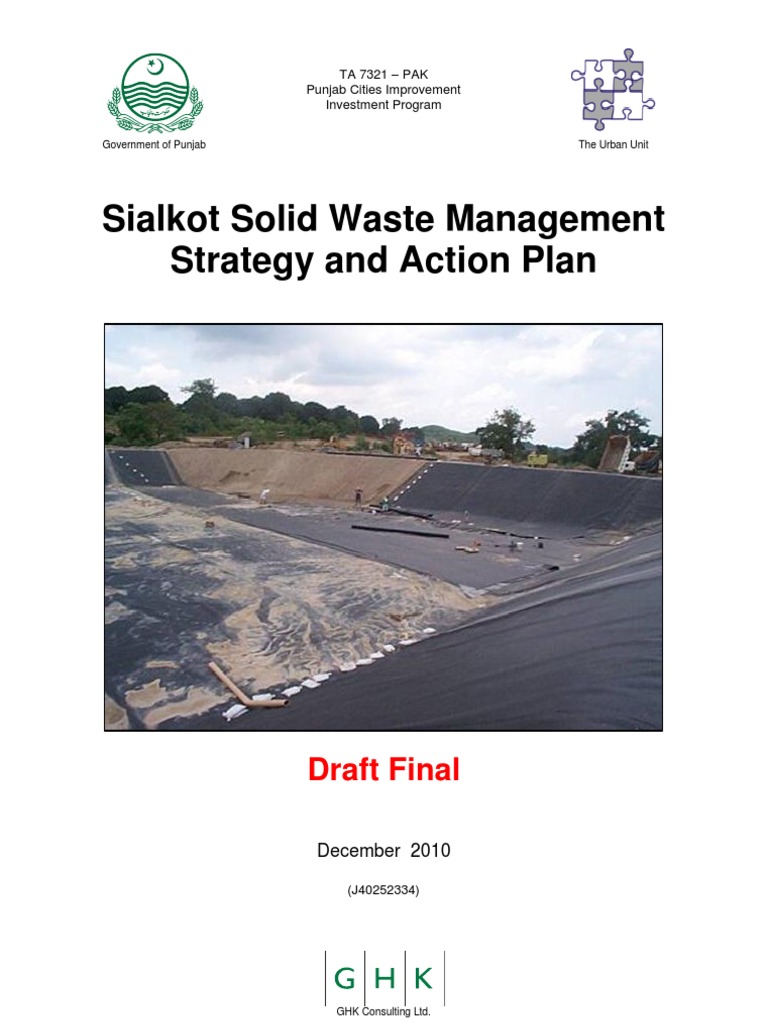 Sialkot Solid Waste Management Plan | PDF | Waste Management ...