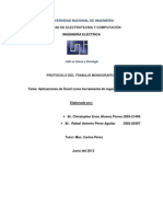 Monografia de Aplicaciones de Excel Como Herramienta de Ingeniería Eléctrica