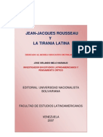 Jean Jacques Rousseau y La Tiranía Latina