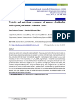 Toxicity and Nutritional Assessment of Aqueous Azadirachta Indica (Neem) Leaf Extract in Broiler Chicks