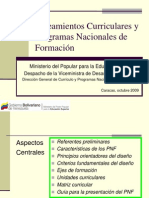 Lineamientos Curriculares y Programas Nacionales de Formación