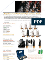 Boquilhas Artesanais de Cristal, Cristal Preto, Jazz e Madeira para Clarinetes e Saxofones - POMARICO, Feitas Na Itália Desde 1950 - Agora No Brasil