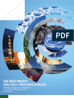 2012-2013 RESOURCE CATALOG The Need Project: Putting Energy Into Education