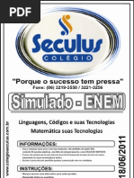 Simulado Enem - Linguagens, Códigos - matemática e suas tecnologias