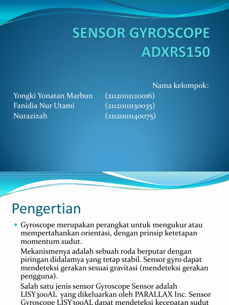 Sensor Gyroscope LISY300AL dan Kalibrasi | PDF