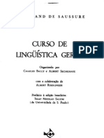 Curso de Linguística Geral Saussure