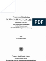 INSTALASI MOTOR LISTRIK 