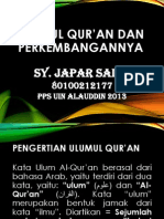 Ulum Al-Qur'an Perkembangan