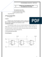 Lab Experiment Design of Asynchronous and Synchronous Counter