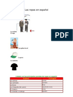 Las Ropas en Español