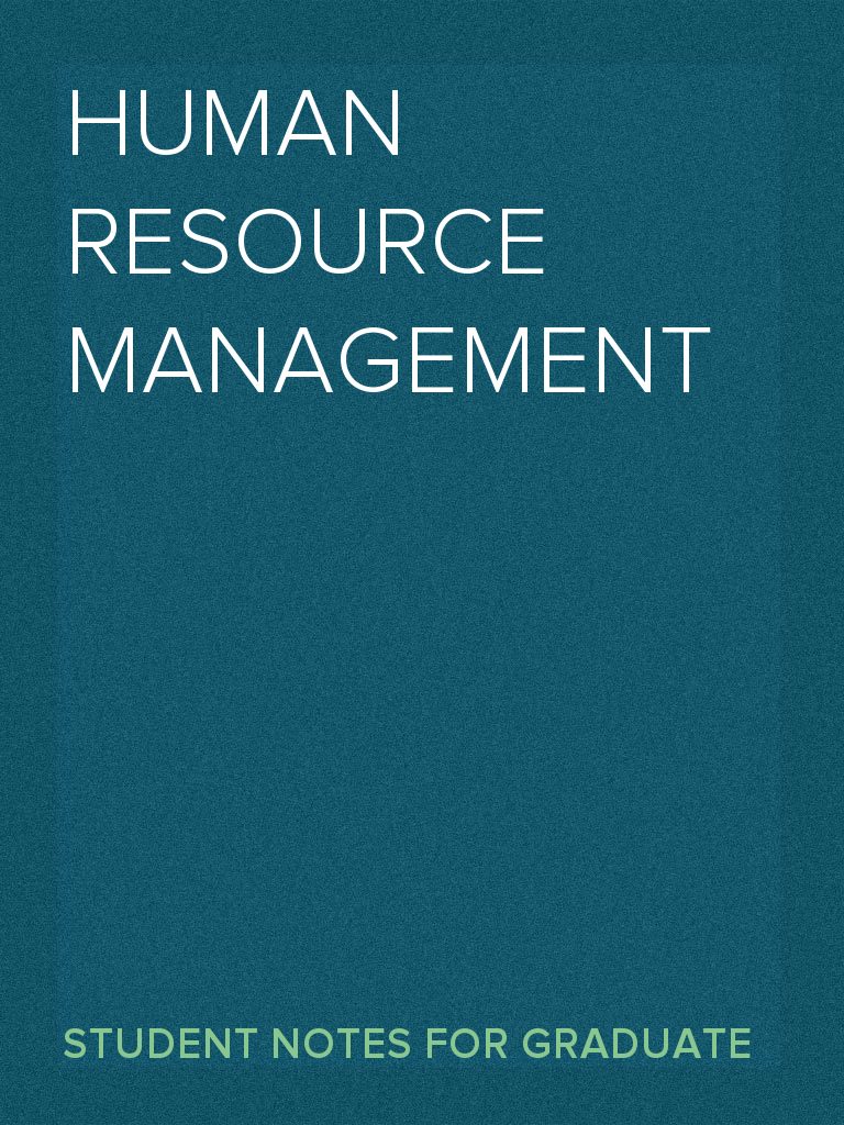 Introduction to Human Resource Management | PDF | Human Resource ...