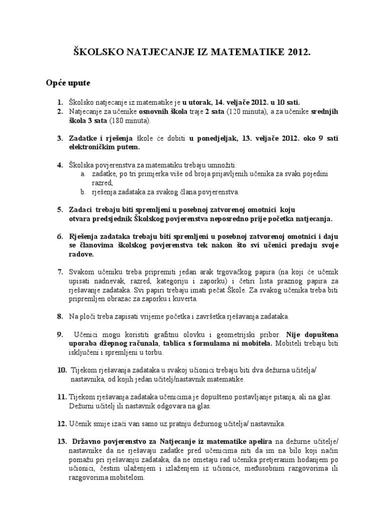 Kosmicki Skroman Predstaviti Rjesenja Natjecanja Iz Mat Za 6 Razred Livelovegetoutside Com