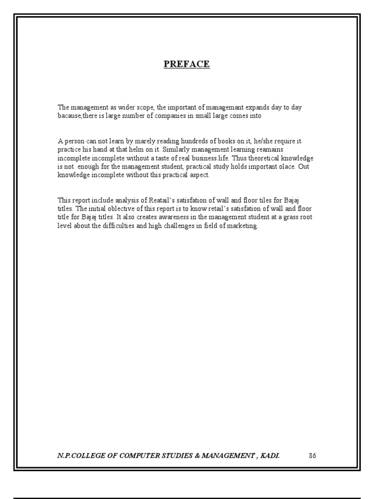 Bajaj Tiles Retailer Sat. PDF Survey Methodology Retail