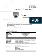 Am2030d h.264 2m Vandal VF Ir Ip Dome