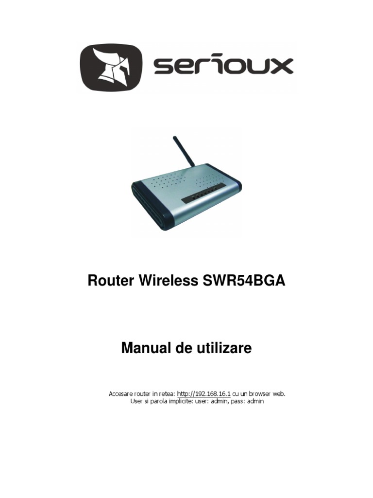 poison Incompatible pantry Manual Router Wireless Serioux | PDF