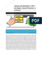Cambiar El Idioma de Windows 7 SP1 Starter