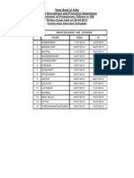 Sbi Po Interview Schedule