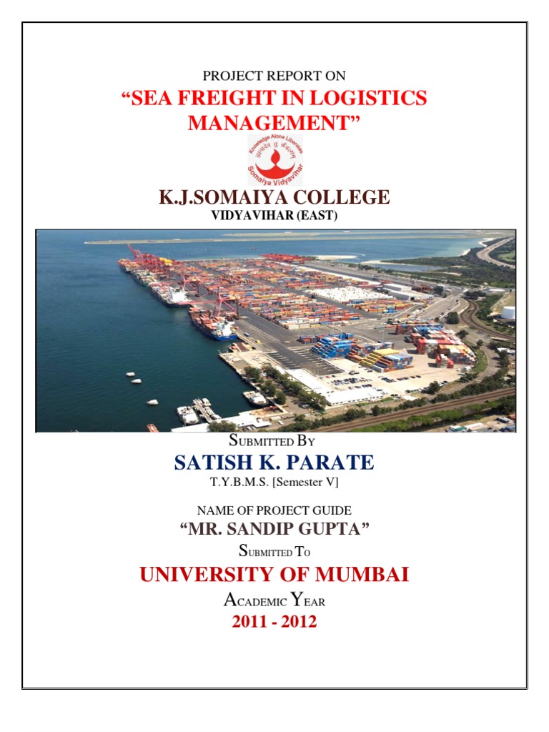 Sea Freight in Logistics Management Report | PDF | Sailor | Ship Transport