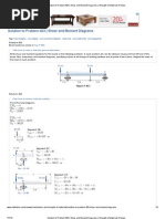 Solution To Problem 403 - Shear and Moment Diagrams - Strength of Materials Review