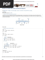 Solution To Problem 406 - Shear and Moment Diagrams - Strength of Materials Review