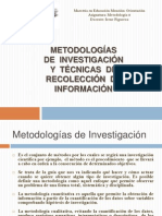 LAS Metodologías de Investigación