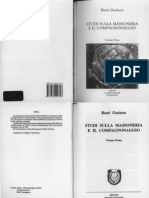 René Guénon - 1964 - Studi Sulla Massoneria e Il Compagnonaggio (Vol. 1)
