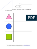 Draw Same Size Worksheet Color