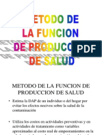 Funcion de Produccion de Salud