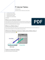  SAP Internal Tables