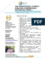 Stratégie Portefeuille Clients-Organisation Commerciale - Gestion Du Temps