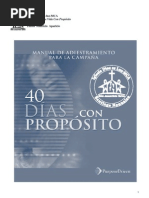 Campaña 40 Dias Con Proposito Manual