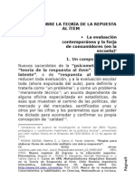 Notas Sobre La Teoria de La Respuesta All Item