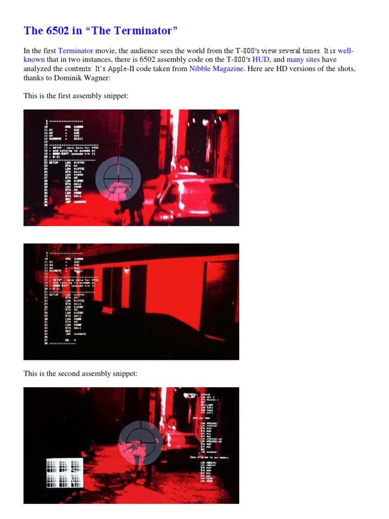The 6502 in Terminator | PDF | Steve Jobs | Macintosh