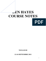 Toulouse Course Notes