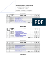 b.e. Automobile Engg. Syllabus