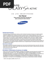 Download ATT SGH-i537 Galaxy S4 Active English User Manual by androdacosta SN152275343 doc pdf