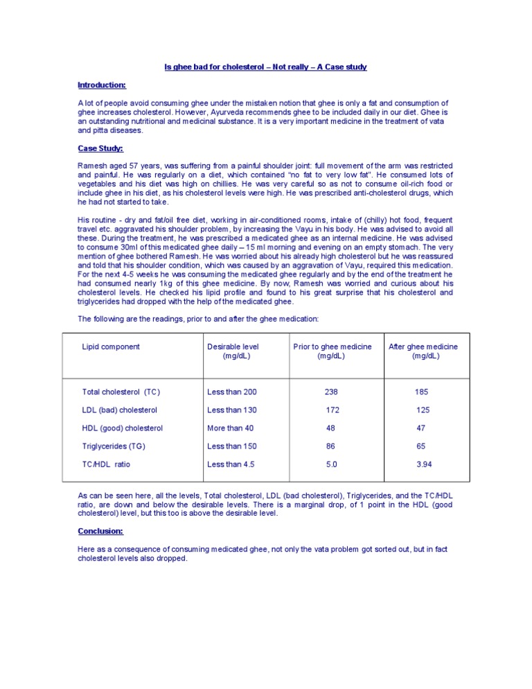Is Ghee Bad For Cholesterol PDF Cholesterol High Density Lipoprotein