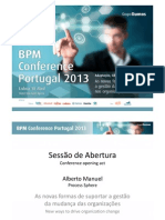 BPM Conference Portugal 2013 - Conference Opening - Alberto Manuel