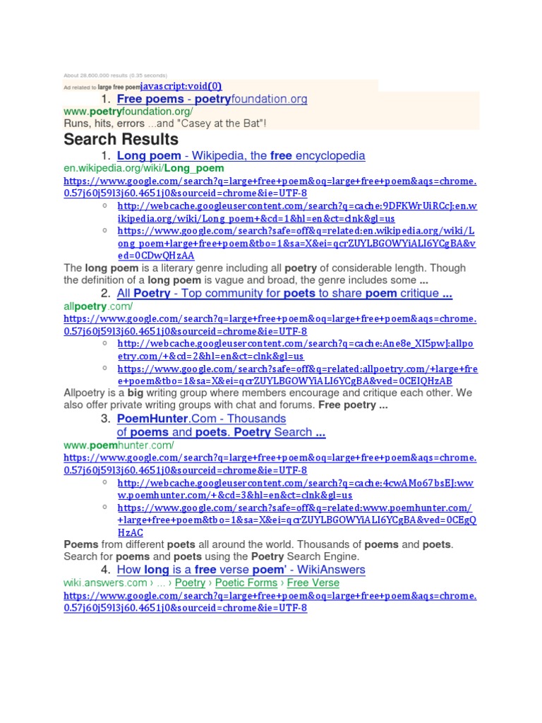 Search Results: Free Poems - Poetry | PDF | Poetry | Epic Poetry